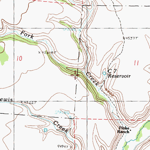 Topographic Map of West Fork Deadwood Creek, OR
