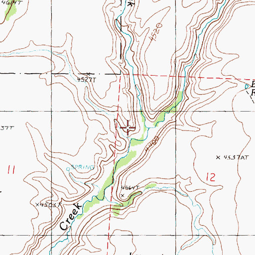 Topographic Map of West Fork Hay Creek, OR