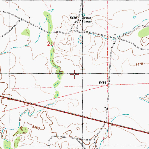Topographic Map of Soda Lake, AZ