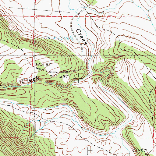 Topographic Map of West Willow Creek, OR