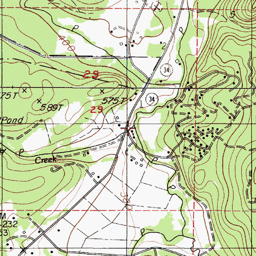 Topographic Map of Westwood Creek, OR