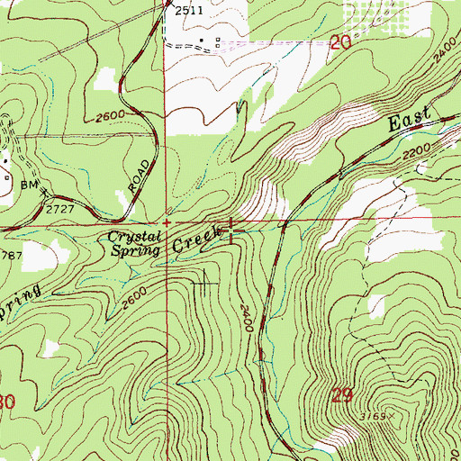 Topographic Map of Weygandt Canyon, OR