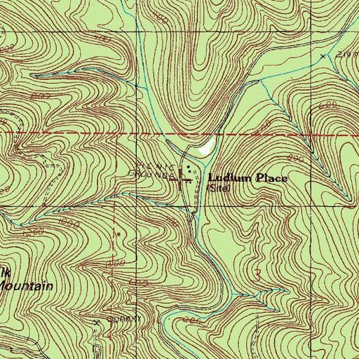 Topographic Map of Wheeler Creek, OR