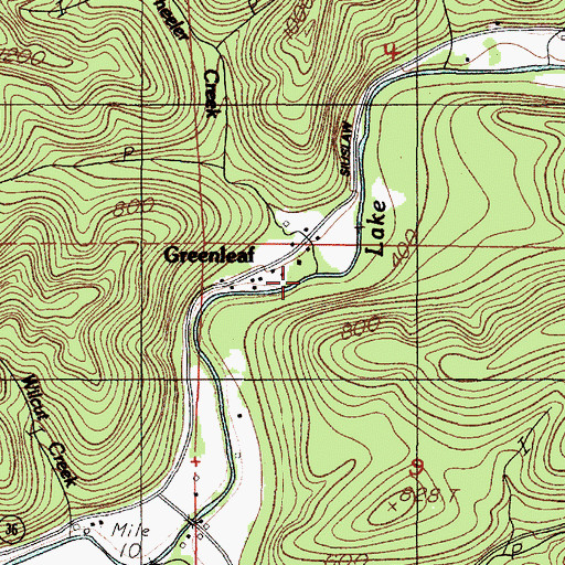 Topographic Map of Wheeler Creek, OR
