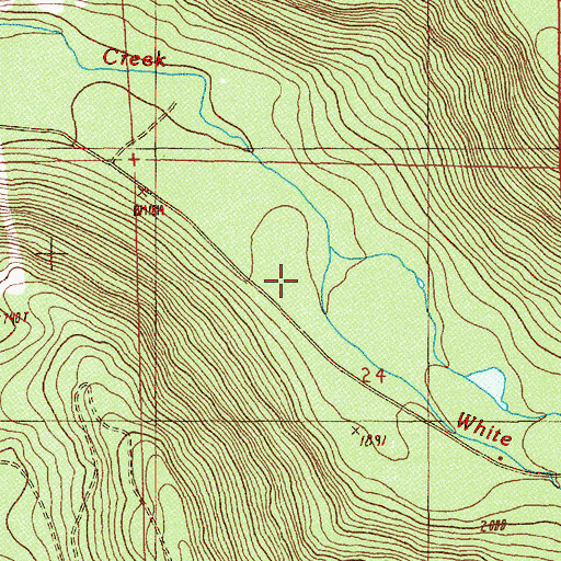Topographic Map of White Branch, OR