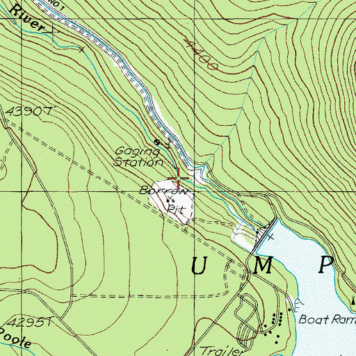 Topographic Map of White Mule Creek, OR