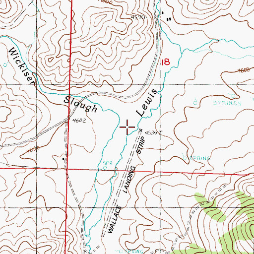 Topographic Map of Wickiser Slough, OR