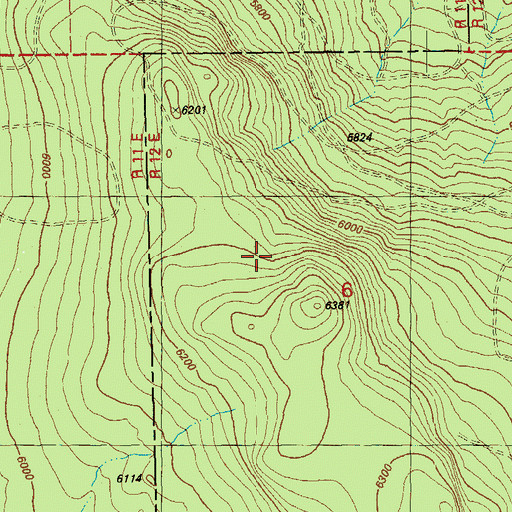 Topographic Map of Wickiup Butte, OR