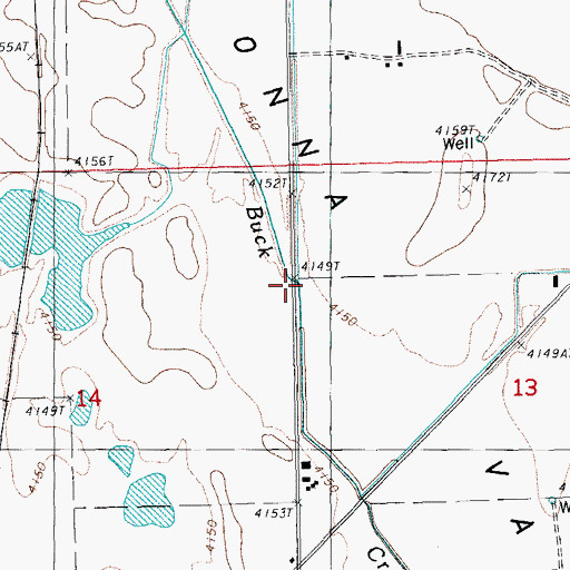 Topographic Map of Wildhorse Creek, OR