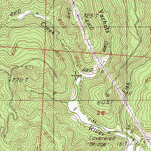 Topographic Map of Williamson Creek, OR