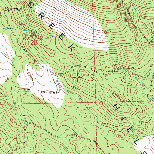 Topographic Map of Willow Creek Hills, OR