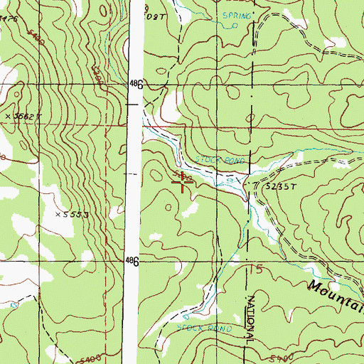 Topographic Map of Willow Spring Brook, OR