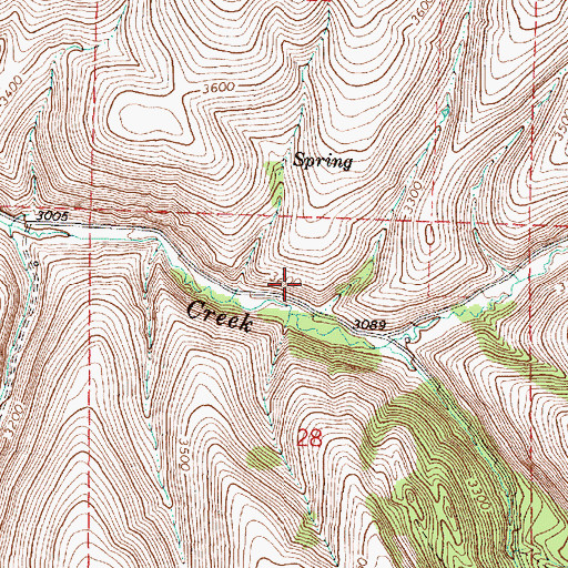 Topographic Map of Wilson Creek, OR
