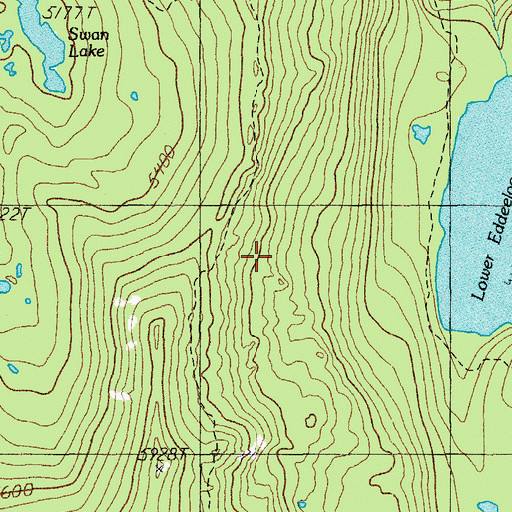 Topographic Map of Winchester Trail, OR