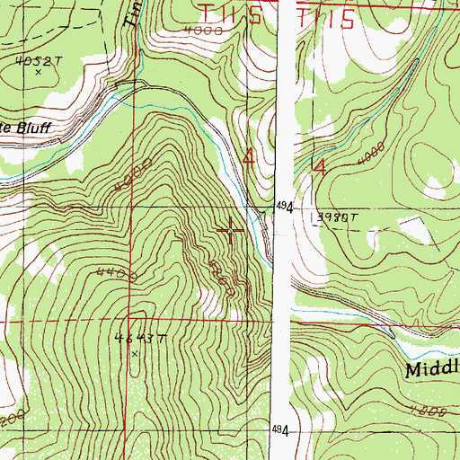 Topographic Map of Windlass Creek, OR