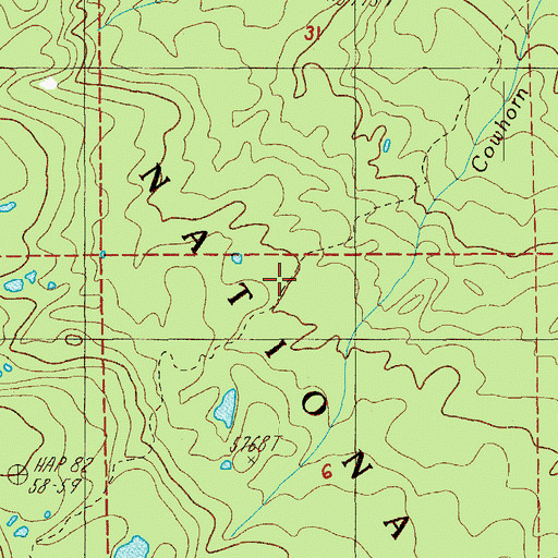 Topographic Map of Windy Lakes Trail, OR