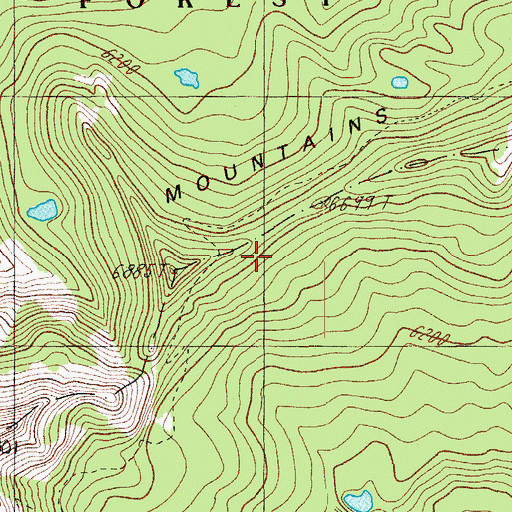 Topographic Map of Windy Pass Way, OR