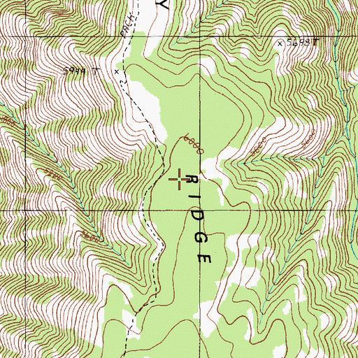 Topographic Map of Windy Ridge, OR