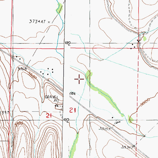Topographic Map of Winegar Gulch, OR