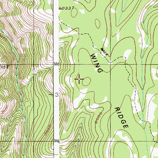 Topographic Map of Wing Ridge, OR
