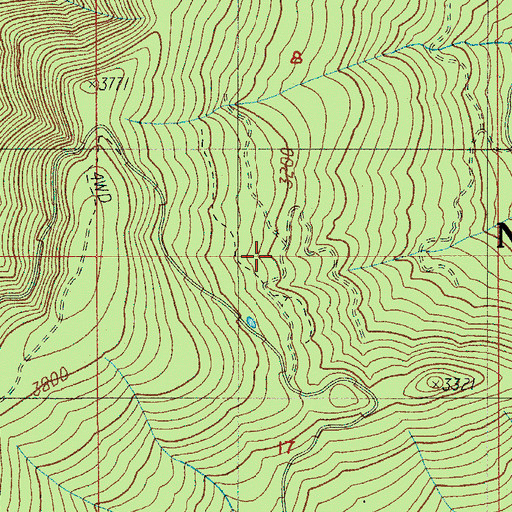 Topographic Map of Winslow Cabin Spring, OR