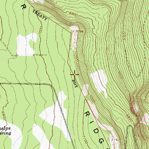 Topographic Map of Winter Ridge, OR