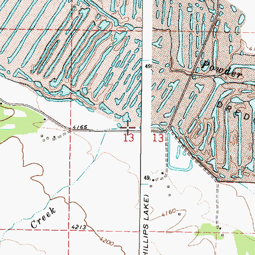 Topographic Map of Worley Creek, OR