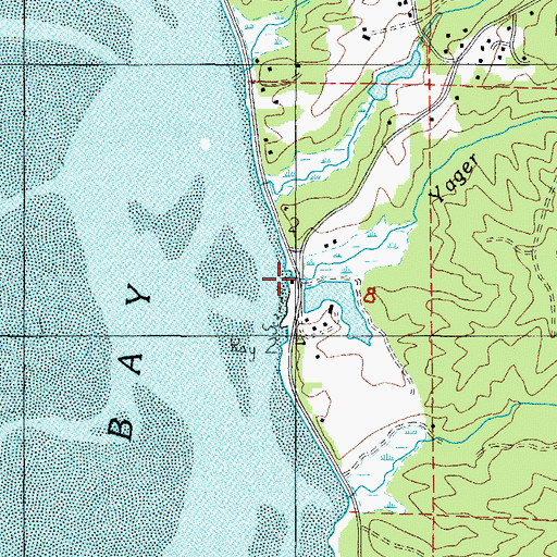 Topographic Map of Yager Creek, OR