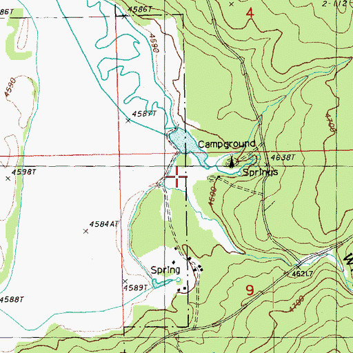 Topographic Map of Yamsay Guard Station, OR