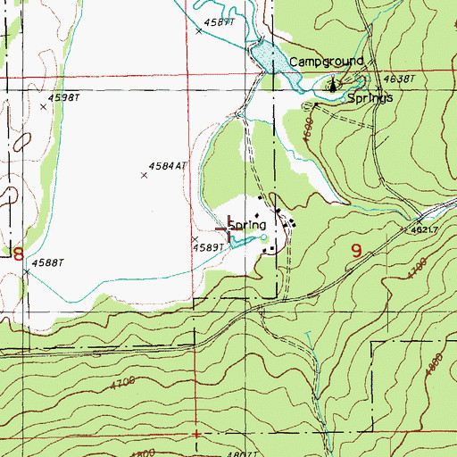 Topographic Map of Yamsay Ranch, OR