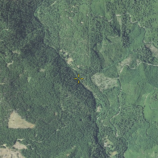 Aerial/Satellite Image of Yeager Creek, OR