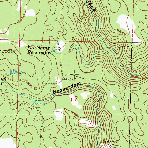Topographic Map of Yellowjacket Trail, OR