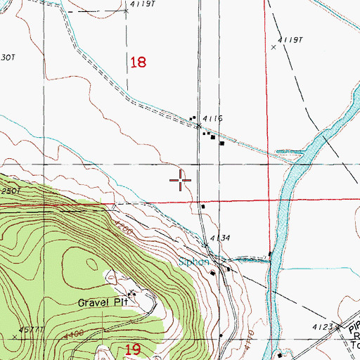 Topographic Map of Yonna Valley, OR