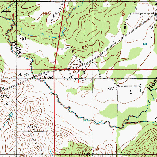 Topographic Map of Burson School, AL