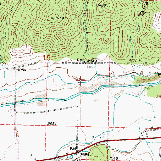 Topographic Map of Laycock Long Ditch, OR