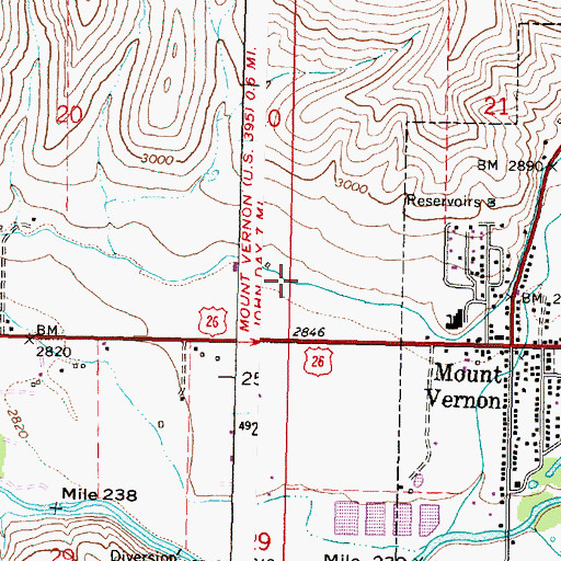 Topographic Map of Panama Ditch, OR