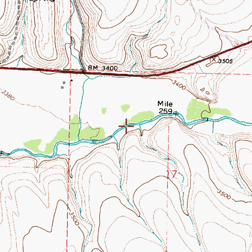 Topographic Map of Big Gulch, OR