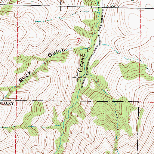 Topographic Map of Spring Gulch, OR