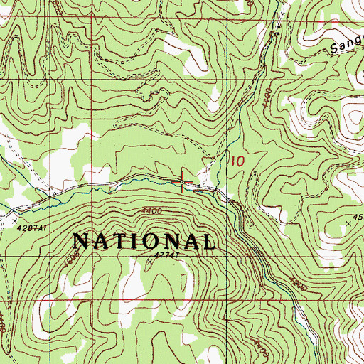 Topographic Map of East Fork Goose Creek, OR