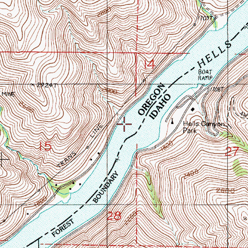 Topographic Map of Hale Creek, OR