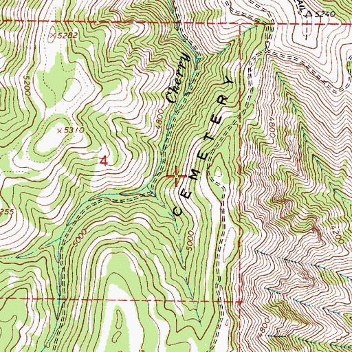 Topographic Map of Eureka (historical), OR