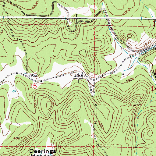 Topographic Map of Eustis (historical), OR