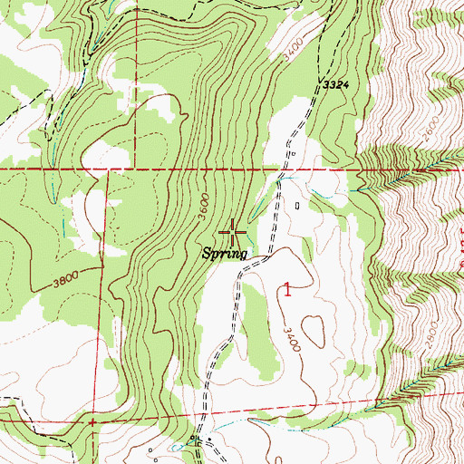 Topographic Map of Hendersons Pond, OR