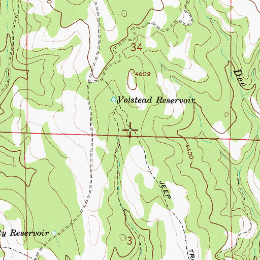 Topographic Map of Hollow Log Spring, OR