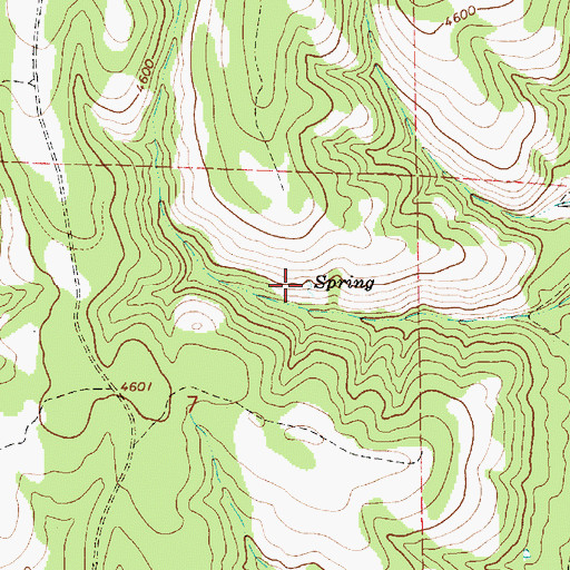 Topographic Map of Hinton Spring, OR