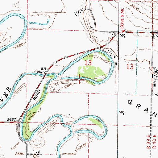 Topographic Map of Grays Slough, OR