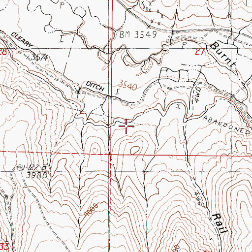 Topographic Map of Outhouse Creek, OR