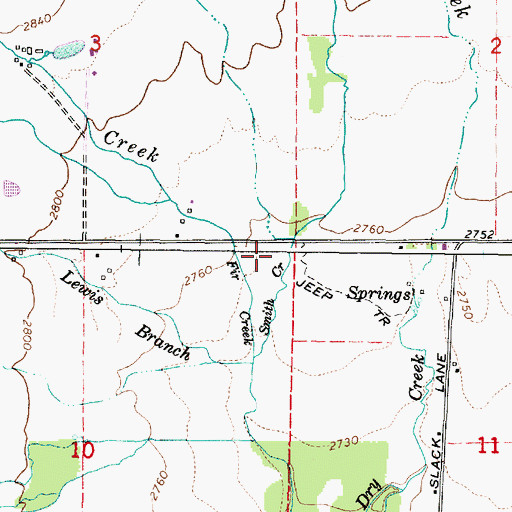 Topographic Map of Hacker Creek, OR