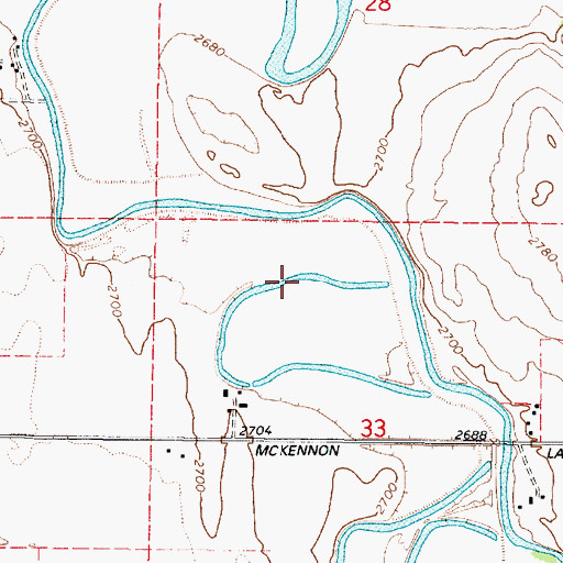 Topographic Map of Arnoldus Loop Reservoir, OR