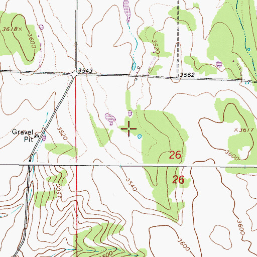 Topographic Map of Waller Reservoir 5, OR